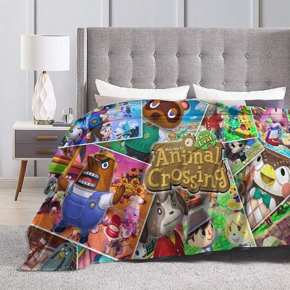 Animal Crossing New Leaf Game Throw Blanket - Picture 5 of 6